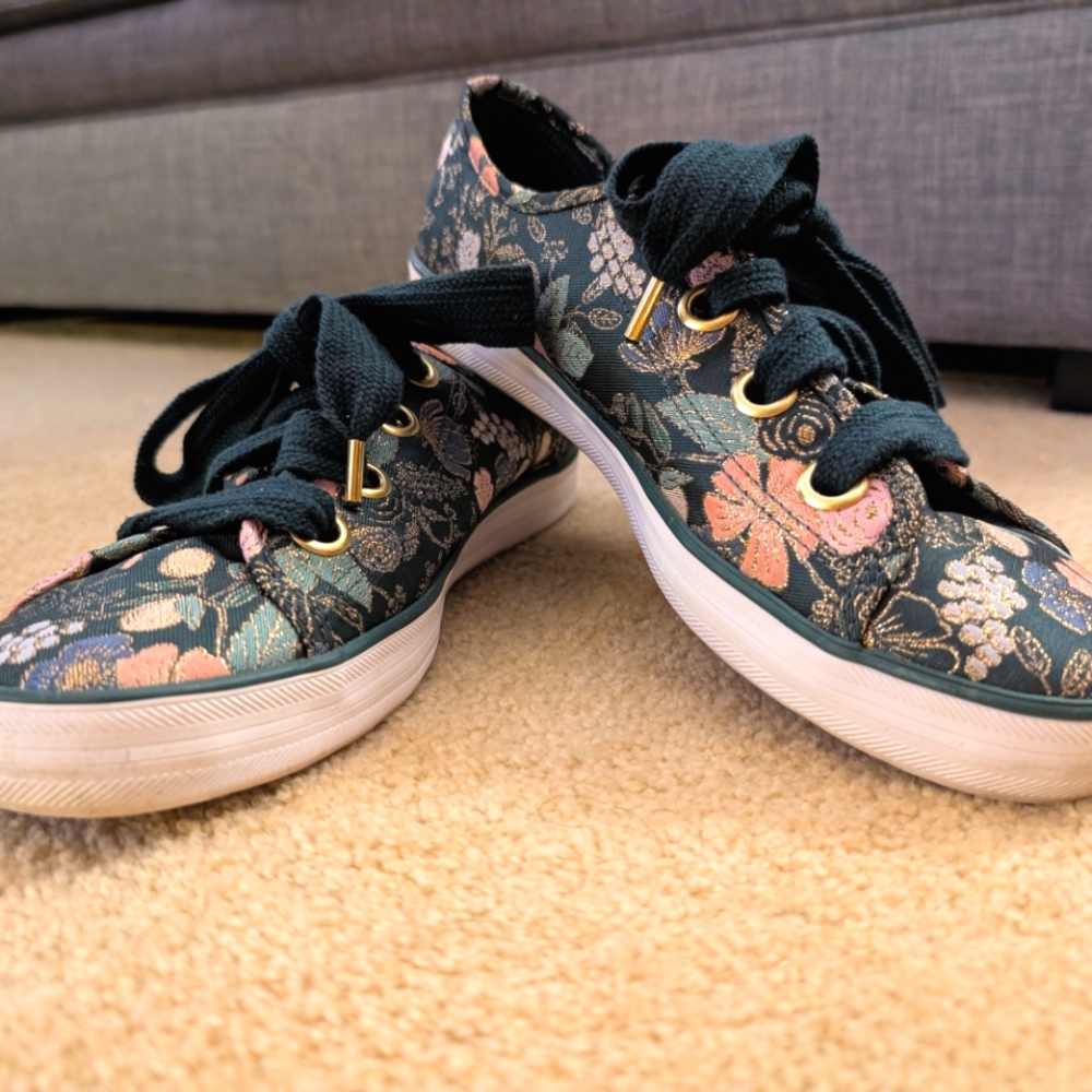 Keds x Rifle Paper Co Floral Sneakers Size 10